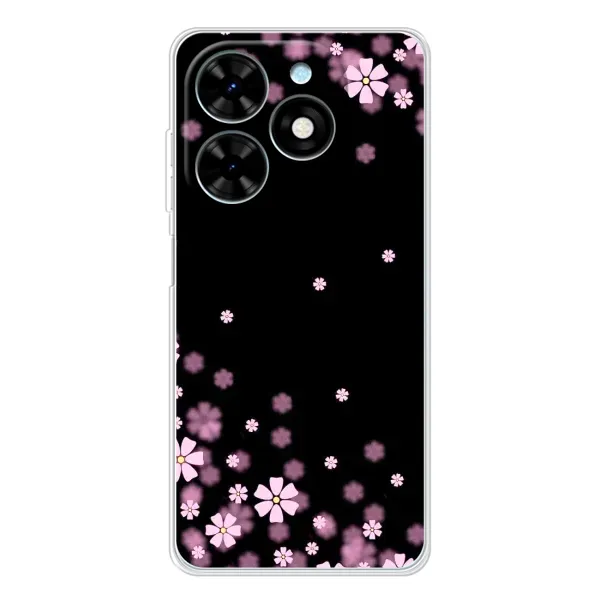 Чехол с принтом «Цветочки маленькие» для TECNO Spark Go 2025