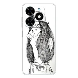Чохол з друком для Tecno Spark Go 2025 - (Мода) (AlphaPrint) (Фото дівчини)