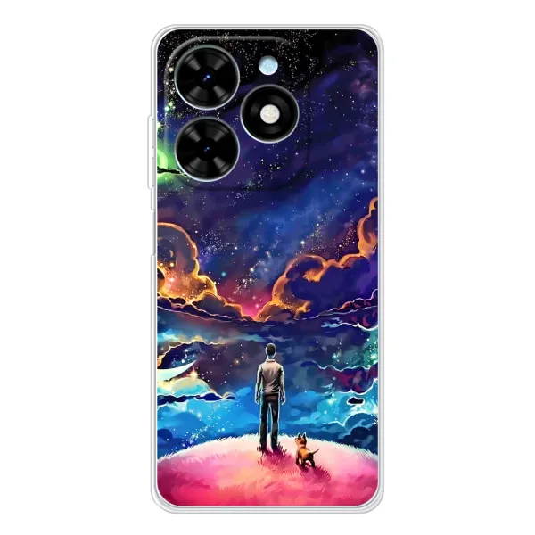 Чехол с принтом «Галактический вид» для TECNO Spark Go 2025
