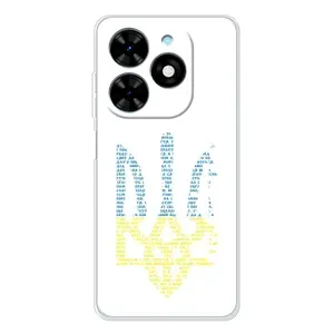 Чохли для Tecno Spark Go 2025 Укр. Символіка (AlphaPrint) (Герб з букв)