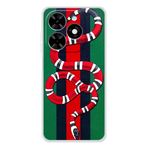 Чохол з принтом «Gucci змія» для TECNO Spark Go 2025