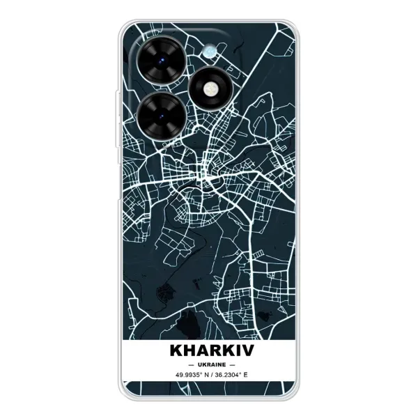 Чехол с принтом «Харьков» для TECNO Spark Go 2025