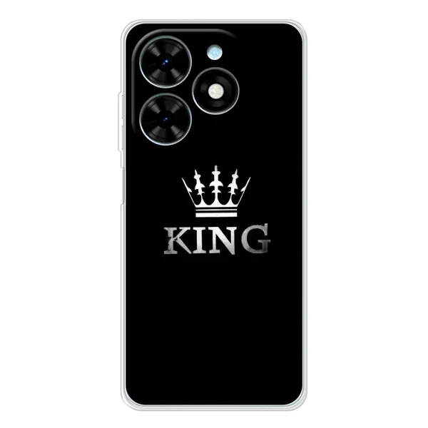 Чохол з принтом «KING» для TECNO Spark Go 2025