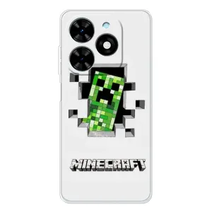 Чохол Майнкрафт на Tecno Spark Go 2025 (AlphaPrint) Minecraft (кріпер Майнкрафт)