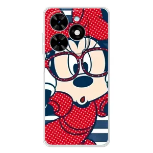 Эксклюзивный чехол для Tecno Spark Go 2025 (AlphaPrint - Мультяшные) (Маус в очках)