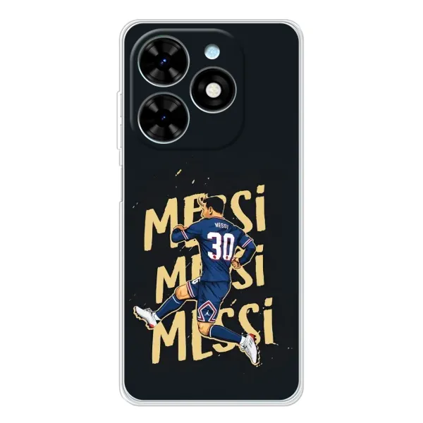 Чехол с принтом «Messi ПСЖ» для TECNO Spark Go 2025