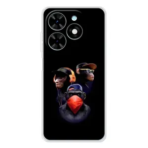 Чехол с Обезьянами Tecno Spark Go 2025 - (AlphaPrint)