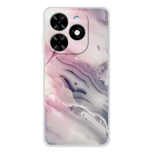 Мраморний чехол на Tecno Spark Go 2025 (VPrint) (Пурпурний Мрамор)