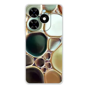 Мраморний чехол на Tecno Spark Go 2025 (VPrint) (Радужний Мрамор)