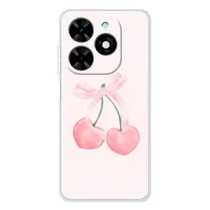 Чохол з розовим принтом для Tecno Spark Go 2025 (Рожеві вишні)