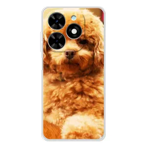 Чохли з собаками для Tecno Spark Go 2025 (VPrint) (Цуценя Бішон)