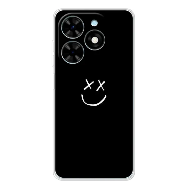 Чехол с принтом «Смайл» для TECNO Spark Go 2025