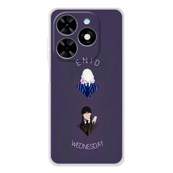 Чехол с принтом «Уэнздей и подруга» для TECNO Spark Go 2025