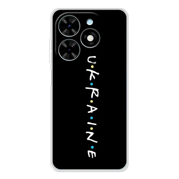 Чехол с принтом «UKRAINE» для TECNO Spark Go 2025