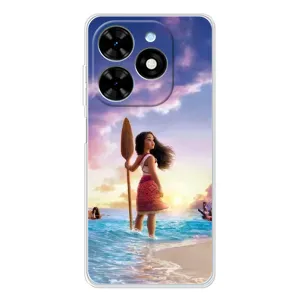 Чехол с мультфильмом Моана Tecno Spark Go 2025 (Моана с веслом)