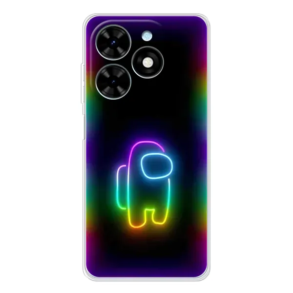 Чехол с принтом «Яркий скин» для TECNO Spark Go 2025