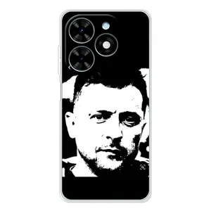 Чехол для Tecno Spark Go 2025 (AlphaPrint - с принтом Зеленского)