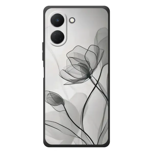 Чохол з принтом «Чорні квіти» для TECNO Spark Go 3 Чохол з принтом «Чорні квіти» для TECNO Spark Go 3