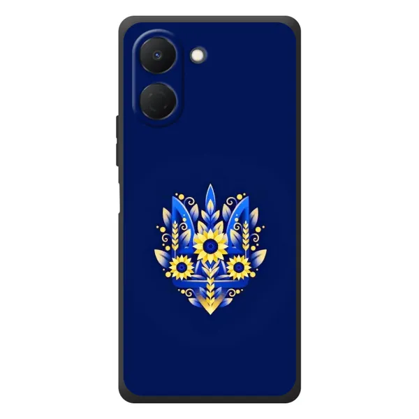 Чохол з принтом «Квітковий Герб» для TECNO Spark Go 3