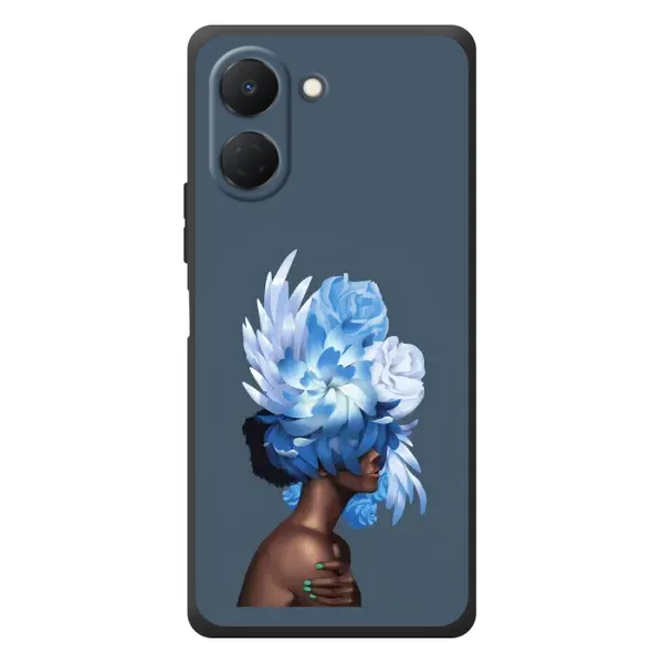 Чохол з принтом «Квіти на голові» для TECNO Spark Go 3