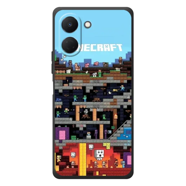 Чохол з принтом «фон Minecraft» для TECNO Spark Go 3 Чохол з принтом «фон Minecraft» для TECNO Spark Go 3