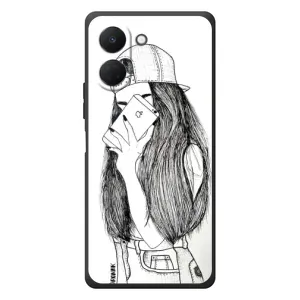 Чохол з друком для TECNO Spark Go 3 - (Мода) (AlphaPrint) (Фото дівчини)