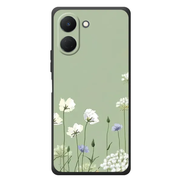 Чохол з принтом «Квіти на зеленому» для TECNO Spark Go 3 Чохол з принтом «Квіти на зеленому» для TECNO Spark Go 3