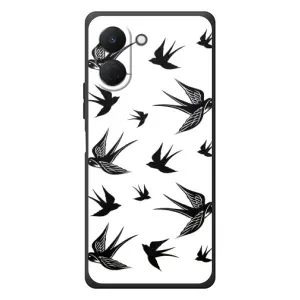 Чохол з пташками на TECNO Spark Go 3 (VPrint) (Ластівки)