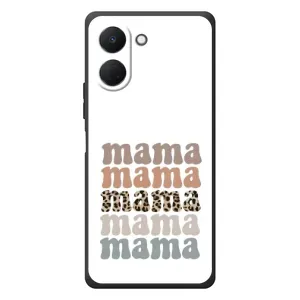 Чехлы для мамы на TECNO Spark Go 3 (Текстовый коллаж мама)