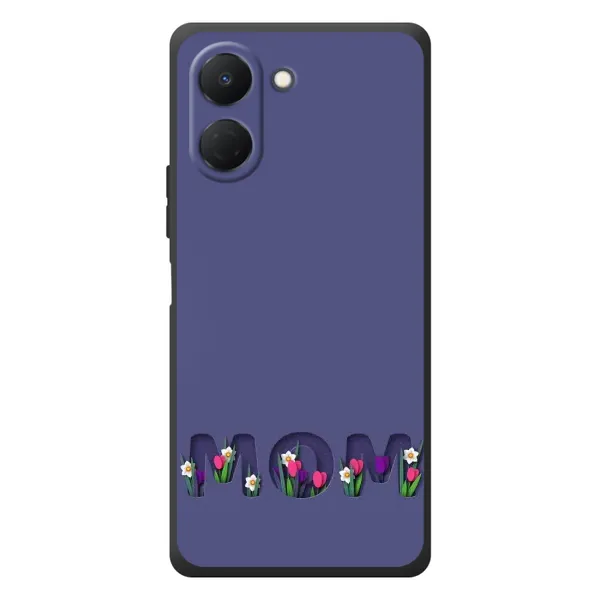 Чехол с принтом «Мама в цветах» для TECNO Spark Go 3