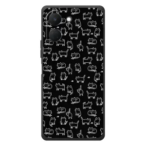 Чохол з принтом для TECNO Spark Go 3 (AlphaPrint) Модні коти (Маленькі котики)