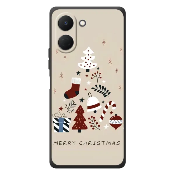 Чехол с принтом «Merry Christmas» для TECNO Spark Go 3