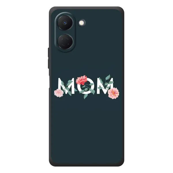 Чехол с принтом «Mom дизайн» для TECNO Spark Go 3