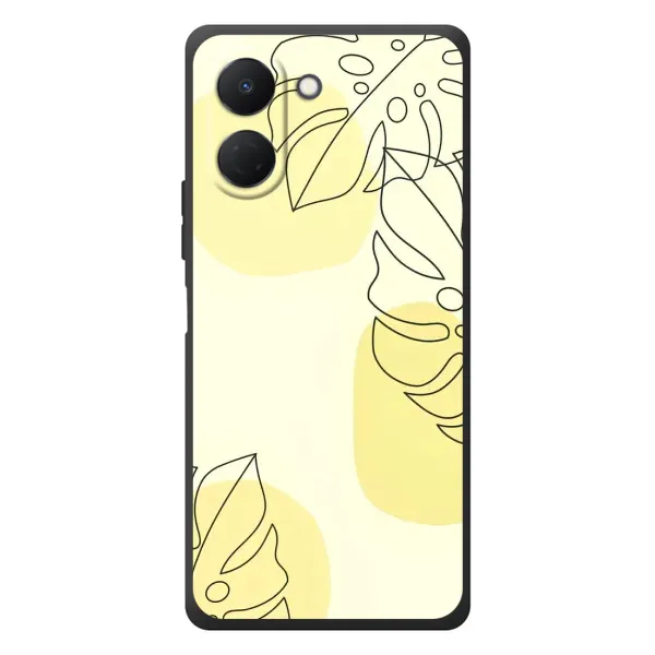 Чохол з принтом «Жовта монстера арт» для TECNO Spark Go 3