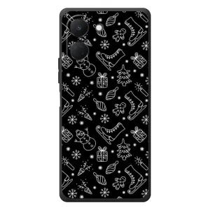 Новорічні, Святкові Чохли для TECNO Spark Go 3 - 2024 год (Новорічний фон)