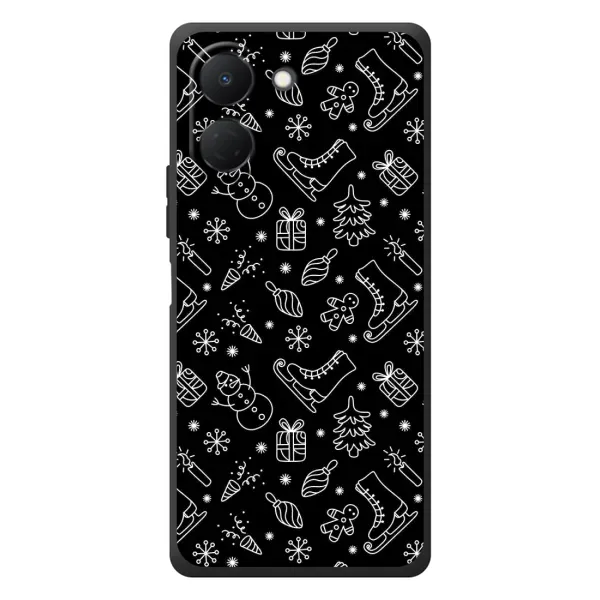 Чохол з принтом «Новорічний фон» для TECNO Spark Go 3 Чохол з принтом «Новорічний фон» для TECNO Spark Go 3