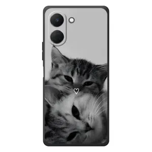 Чехол с рисунком кот на TECNO Spark Go 3 (Пара котов)