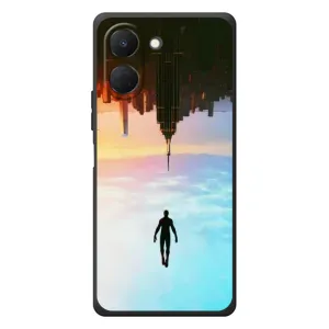 Чехол с человеком пауком для TECNO Spark Go 3 - (AlphaPrint) (Паук человек)