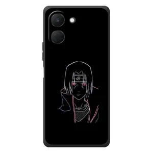 Чехлы на тему: Итачи Учиха для TECNO Spark Go 3 (AlphaPrint) (силуэт Итачи)
