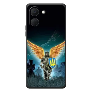 Чехлы с картинкой ЗСУ для TECNO Spark Go 3 (AlphaPrint) (Солдат ЗСУ)