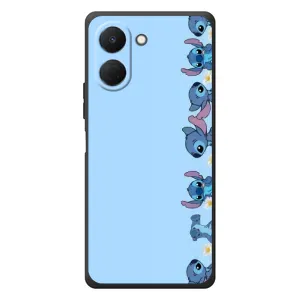 Чехол с принтом Стич на TECNO Spark Go 3 (Стич фон)