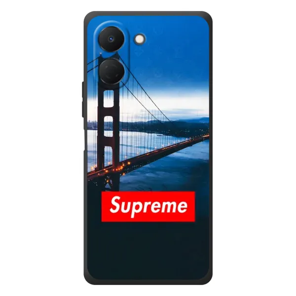 Чехол с принтом «Стиль Supreme» для TECNO Spark Go 3