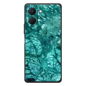 Мраморний чехол на TECNO Spark Go 3 (VPrint) (Зелений мрамор)