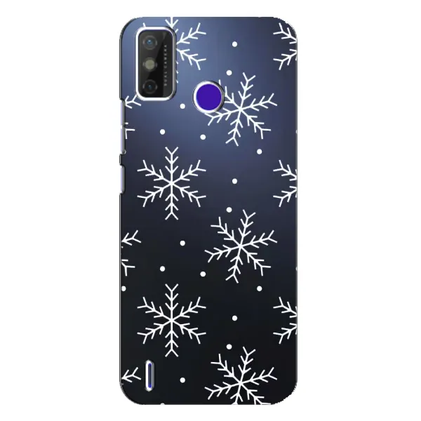 Чохол з принтом «Білі сніжинки» для TECNO Spark Power 2 (LC8) Чохол з принтом «Білі сніжинки» для TECNO Spark Power 2 (LC8)