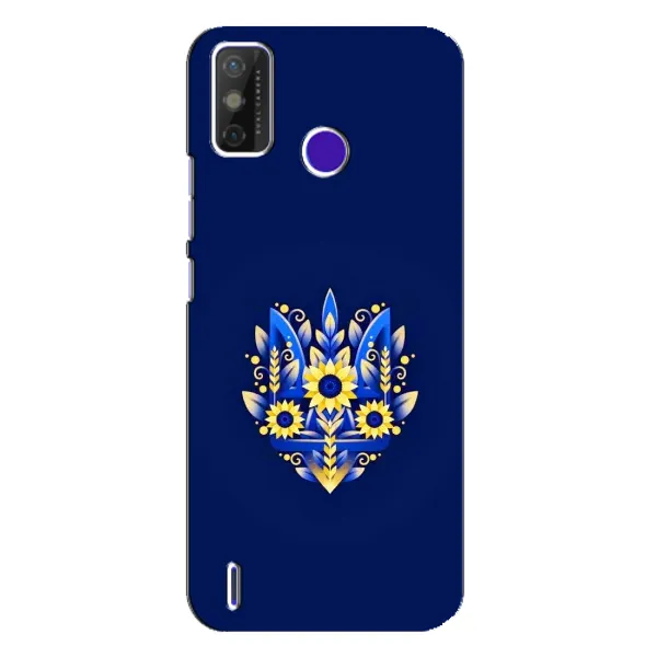 Чохол з принтом «Квітковий Герб» для TECNO Spark Power 2 (LC8)