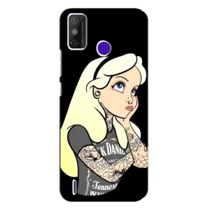 Чохол з друком для TECNO Spark Power 2 (LC8) - (Мода) (AlphaPrint) (Дівчина в тату)