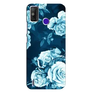 Чехлы (ART) Цветы на TECNO Spark Power 2 (LC8) (VPrint) (Блактині бутони)