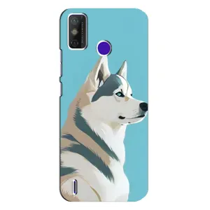 Чохол з Хаскі TECNO Spark Power 2 (LC8) - (AlphaPrint) (Хаскі арт)