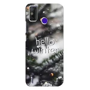 Новорічні, Святкові Чохли для TECNO Spark Power 2 (LC8) - 2024 год (Hello winter)