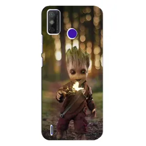 Чохол МАРВЕЛ для ТЕЦНО Спарк Павер 2 (LC8) (AlphaPrint) (I am Groot)